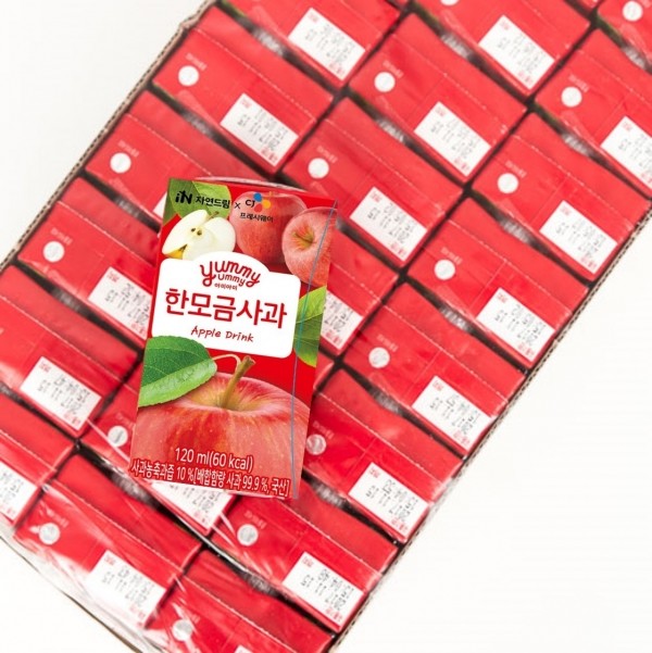 ★임박특가★ 자연드림XCJ프레시웨이 한모금사과 120ml 24팩 (~26.2.27)