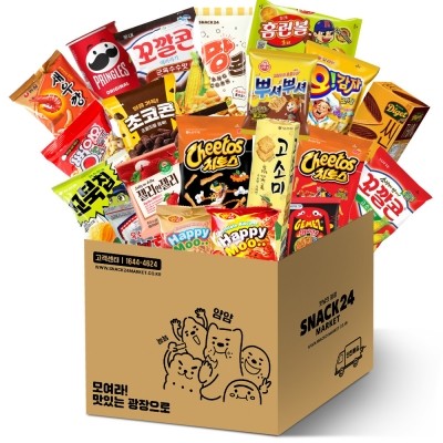 CJ프레시마켓,스낵24 배부른 스낵 세트 20p