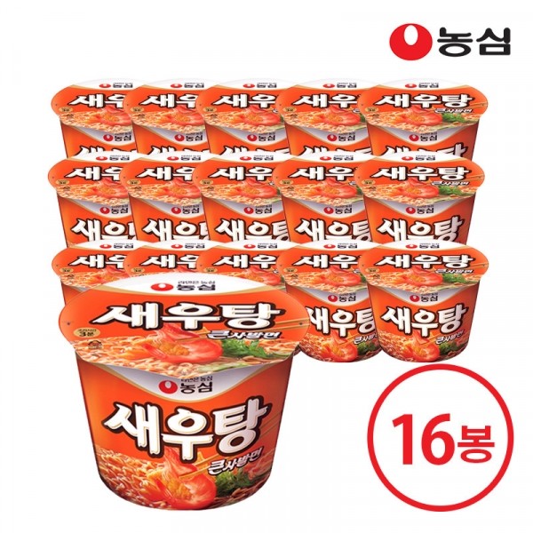 CJ프레시마켓,농심 새우탕큰사발 x 16개