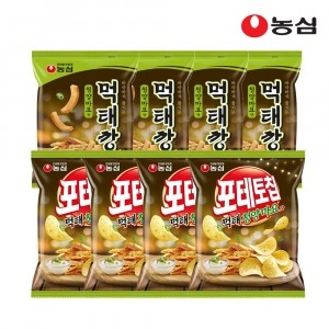 농심 먹태깡 청양마요맛 4봉+ 포테토칩 먹태청양마요 4봉