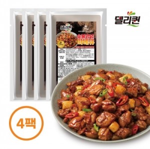 [델리퀸] ★임박특가★ 치밥의 정석 숯불양념바베큐 500g x 4팩 (소비기한 2024-12-06)