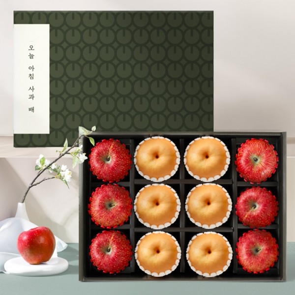 ★타임특가★ 사과배 혼합 선물세트 1호 6kg(사과 6과/배 6과)