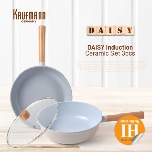 ★봄맞이특가★[카우프만] 데이지 인덕션 프라이팬 3P세트(GA형) KDIF-GA3P