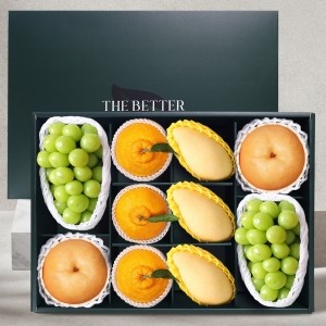 프리미엄 종합과일세트 5.7kg 내외 (샤인머스캣, 배 각2입 + 태국망고, 한라봉 각 3입)