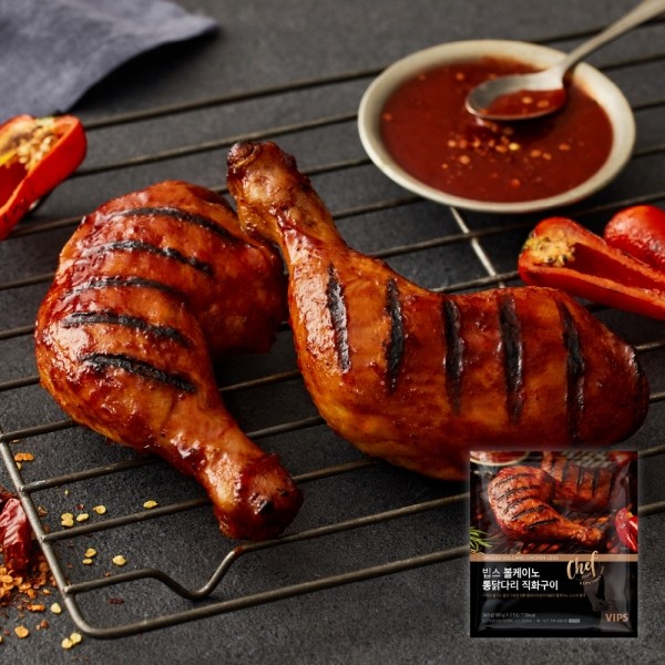 CJ프레시마켓,[빕스] 볼케이노통닭다리살 2입 (180G*2팩)