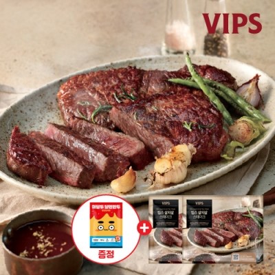 CJ프레시마켓,[빕스] ★스테이크 구매 이벤트★1997스테이크 2팩 세트 외 3종 구매 시, 당면만두 양념장세트 2팩 증정