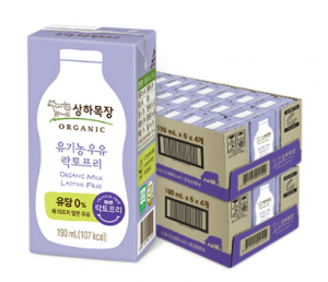 상하목장 유기농우유 락토프리 190ml*24