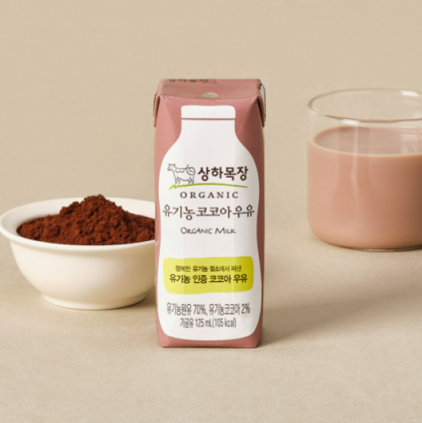 상하목장 유기농 코코아우유 125ml*24