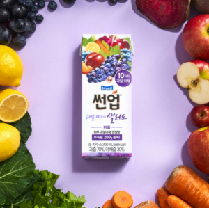 썬업 과일야채샐러드 퍼플 200ml 2박스(48개)
