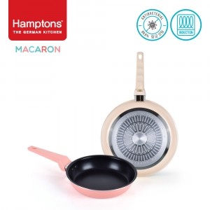 [Hamptons]독일 햄튼 99.9% 항균 마카롱 인덕션 프라이팬 2종세트-B(22F28F)