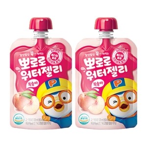 팔도 뽀로로 워-터-젤-리 복숭아 120ml X40개