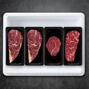 [명우한우] 한우1+등급 냉장 선물세트 1.2kg (등심 600g, 안심 300g, 채끝 300g) -면세