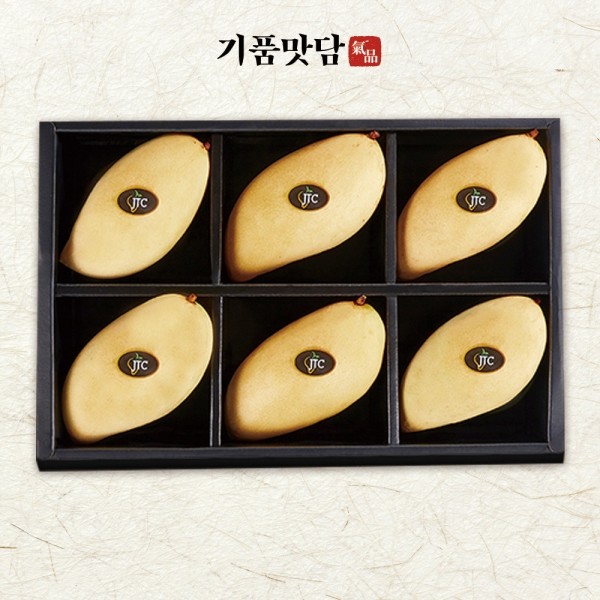 CJ프레시마켓,[기품맛담] 고당도 프리미엄 골드망고 선물세트 1호 (6입/2kg내외)
