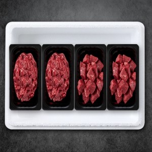 [명우한우] 한우1등급 냉장 선물세트 0.8kg (불고기 400g, 국거리 400g) -면세