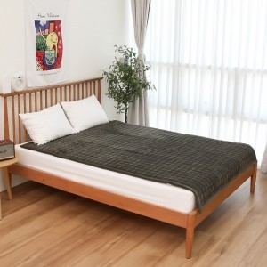 [솔라자르] 전기요 전용 극세사 패드 더블 SOLA-D510(스톤그레이 색상)