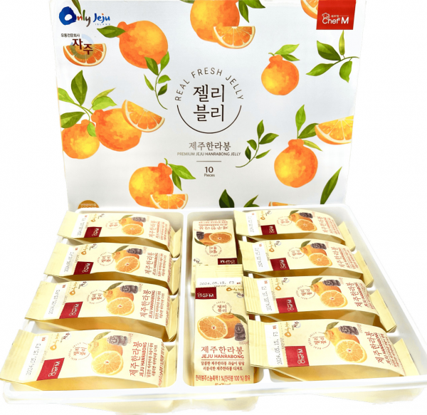 CJ프레시마켓,제주 한라봉 젤리블리 60g x 10개입 아이 간식 여행 선물 대만젤리 쉐프엠