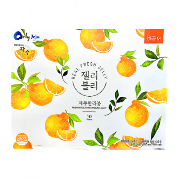 CJ프레시마켓,제주 한라봉 젤리블리 60g x 10개입 아이 간식 여행 선물 대만젤리 쉐프엠