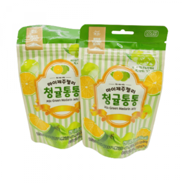CJ프레시마켓,제주 마이 제주젤리 귤이퐁당 8개입 감귤 청귤 여행선물 기념품 과자 제리