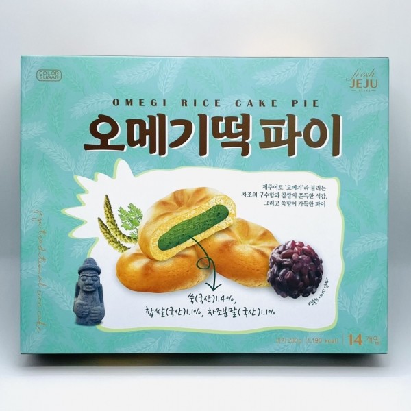 CJ프레시마켓,제주 오리지널 감귤파이 오메기떡파이 2종 쿠키 타르트 과자 사무실간식 여행 선물 기념품