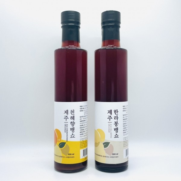 CJ프레시마켓,제주 천혜향뱅쇼 300ml 선물세트 뱅쇼 무알콜 무설탕 제주도기념품