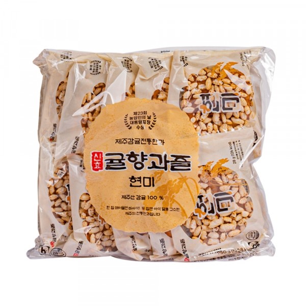 CJ프레시마켓,제주 신효 귤향과즐 현미 280g(28g x 10개입) 기념품 여행선물 답례품 명절선물