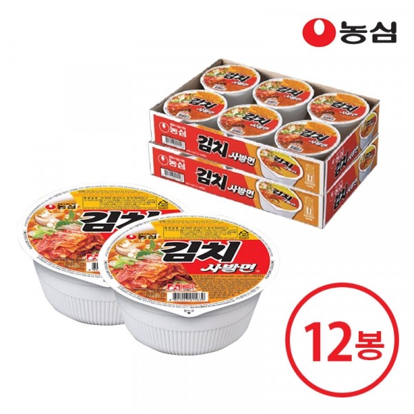 CJ프레시마켓,농심 김치사발면 x 12개