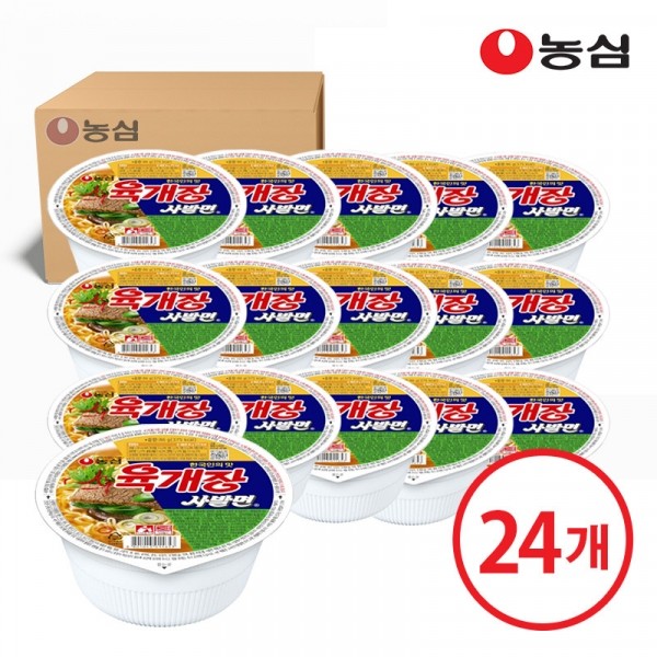 CJ프레시마켓,농심 육개장사발면 86g x 24개