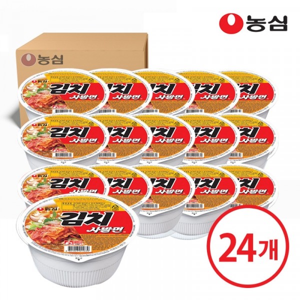 CJ프레시마켓,농심 김치사발면 86g x 24개