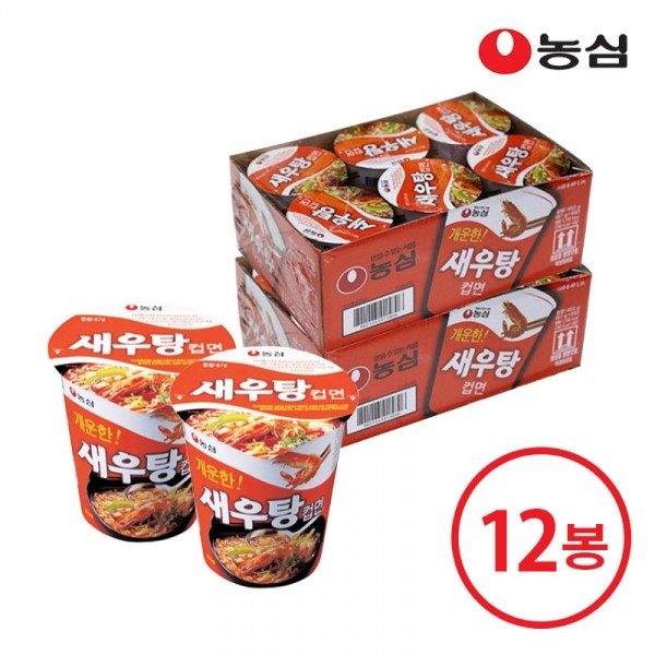 CJ프레시마켓,농심 새우탕컵 x 12개 (소컵)