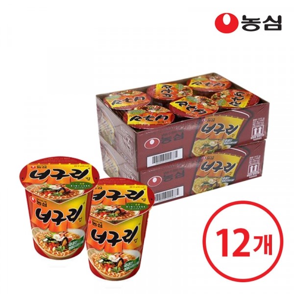 CJ프레시마켓,농심 얼큰너구리 x 12개 (소컵)