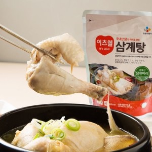 ★DRAW★ 국내산 닭 한마리로 만든 이츠웰 삼계탕 800g 3팩 (드로우가 17,900원)
